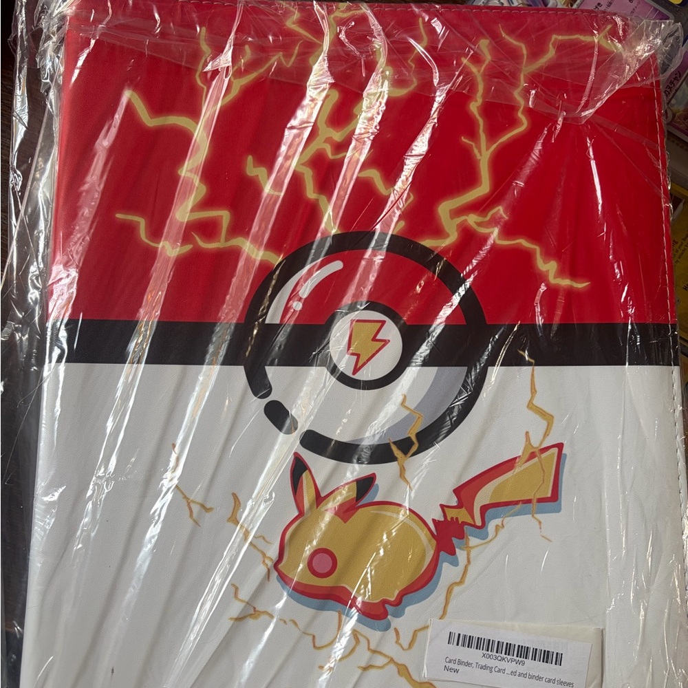 New Large Pokemon pikachu zipper card binder